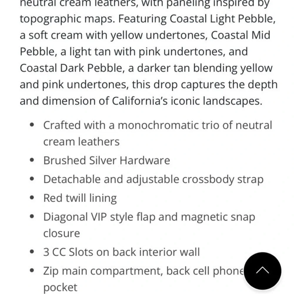 NWT $275 Hammitt Leather VIP Mobile phone Crossbody Coastal Cream Silver HRDWR - Picture 12 of 13